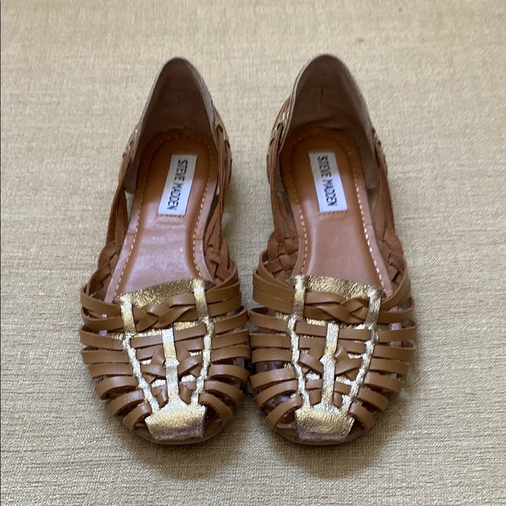 Steve Madden Women's Brown and Gold Shoes
